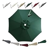 JDFVHJF Ersatzbezug ampelschirm 350 cm 300cm 8 streben Sonnenschirm Stoff Uv Schutz Terrassenschirm Ersatzdach wasserdichte Baldachin Abdeckung Outdoor Markt Tisch Schirm