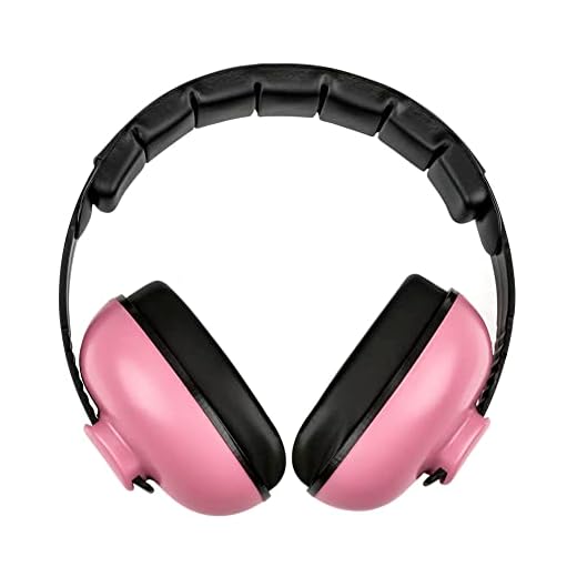 HiLeuYie Baby Ear Protection, Baby Headphones, infant ear protection, infant ear muffs, Noise Cancelling Baby Ear Muffs for Babies, baby noise cancelling headphones, for 3 Months to 3 Years (Pink)
