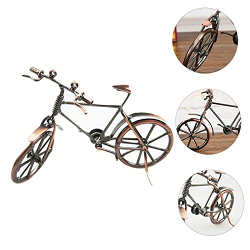 USHOBE Enfeites De Bicicleta Pilha De Livros Decoração Brinquedos De Motocicleta Retro Decoração Par