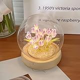 【Conception de fleurs simulées】 Une fusion harmonieuse d’esthétique et de fonctionnalité. Cette lampe décorative tulipe adopte un design de tulipe et de feuille hautement simulé, ce qui est très unique, beau et accrocheur. Cette lampe à fleurs langue de tulipes est l’amour éternel, est une décoration élégante pour votre chambre.