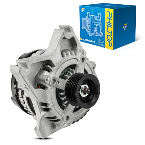 Image of PHILTOP NEW Alternator Compatible with Ford F-150 2009 2010 4.6L, 11368N Automotive Alternator Replacement, 12V 135Amp CW S6 6-Groove Pulley IR /IF