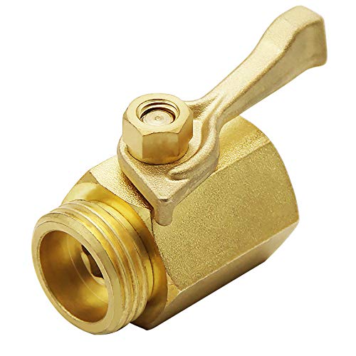 Lifynste Heavy Duty Brass Garden Hose Shut Off Valve, 3/4 Inch, 2 Sets - Thumbnail 5