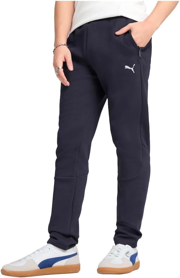 PUMA Mens Evostripe Pants Dk Op Casual Moisture Wicking - Blue
