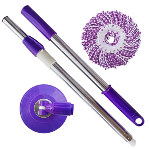Cabilock Telescopic Mop Thicken Design for Efficient Floor Cleaning Detachable for Easy Use Hardwood Tile and