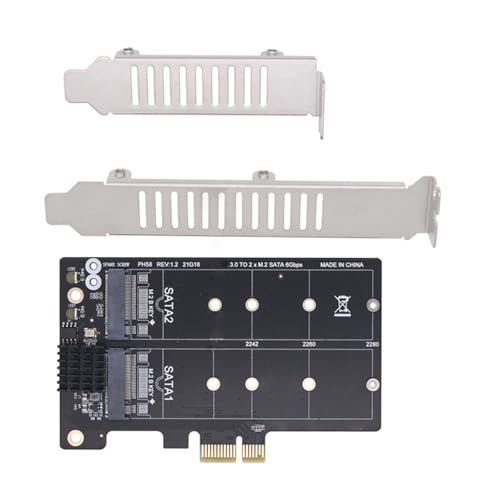 Carte adaptateur PCIE vers double SSD pour extension de PC de bureau - 5