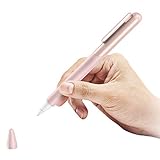 SUPCASE Silicone Protective Case for Apple Pencil (2nd Generation), Anti-Slip Grip with Nib Cover (3 Pieces) Accessories (Rosegold)