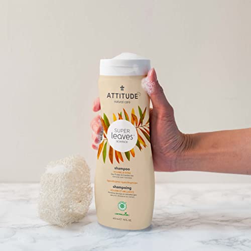 Attitude Hair Shampoo, Ewg Verified, Plant- And Mineral-Based Ingredients, Vegan And Cruelty-Free Beauty And Personal Care Products, Volumizing, Soy Protein And Cranberries, 16 Fl Oz #TOP2