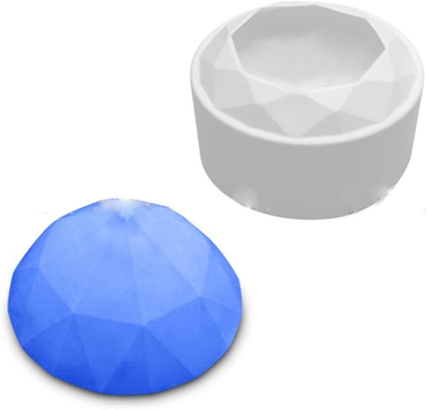 Egurs Single Diamond Shape Mousse Cake Silicone Mold DIY Baking Dessert Mold Fondant Cake Mould