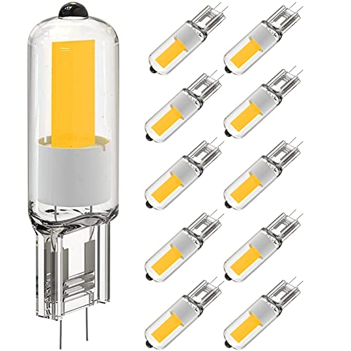 Aocase G4 LED Ampoules 3.5W Dimmable LED G4 220V Equivalent 30W Halogène Lampe avec Angle de Faisceau à 360° pour Chambre Salon Cuisine Jardin,Natural White,10PCS Cover