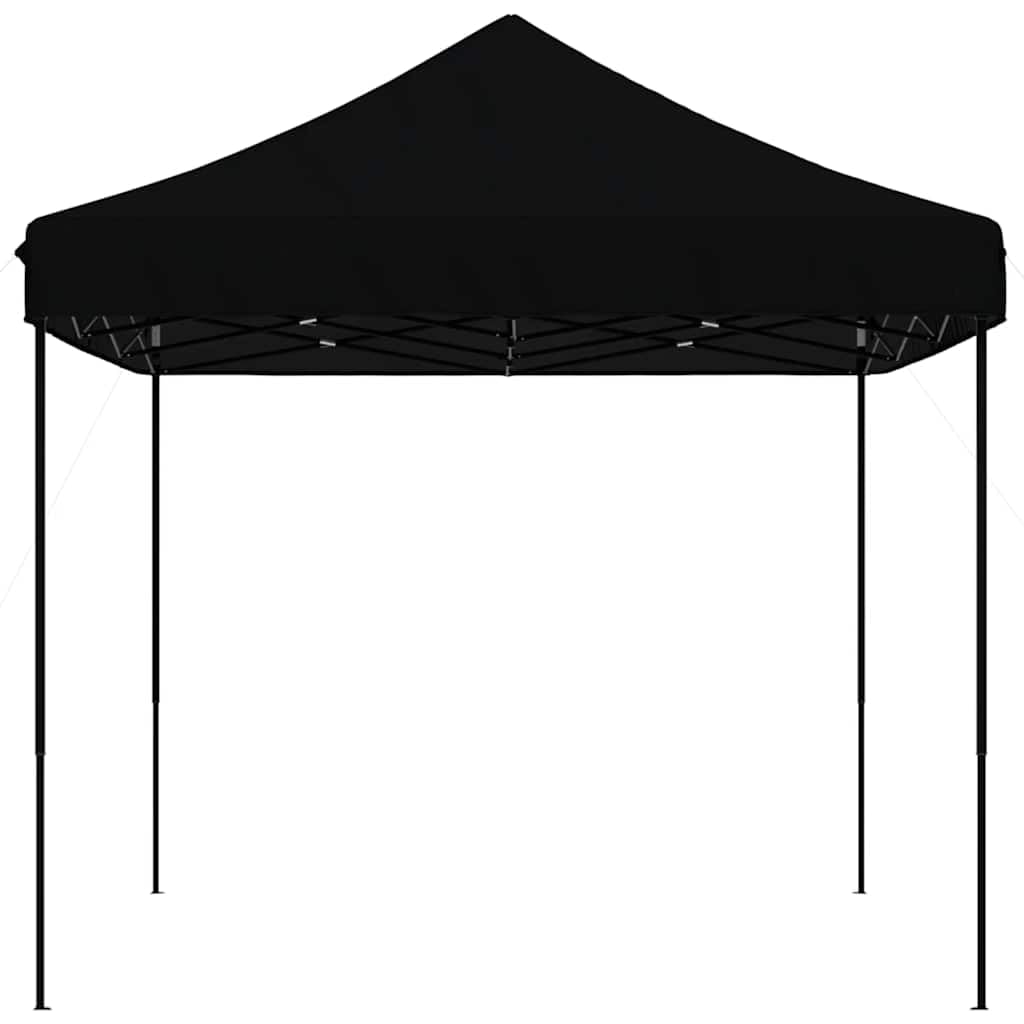 Składany namiot Pop-up czarny 410x279x315 cm | Dach z tkaniny Oxford z powłoką PVC, solidna stalowa rama, łatwy montaż i przechowywanie