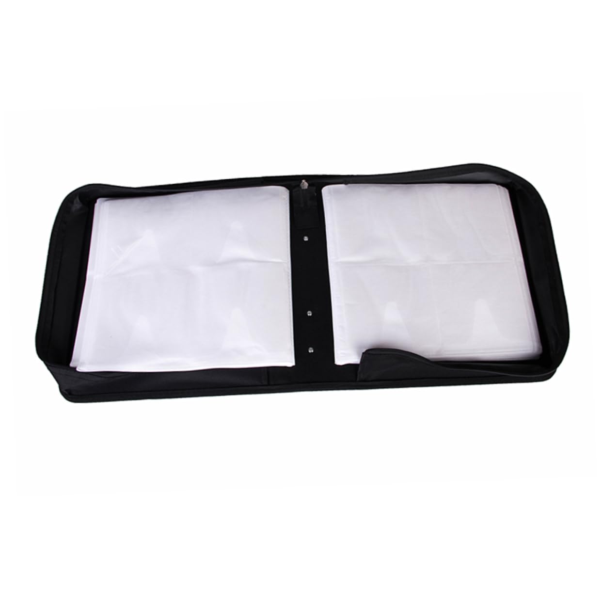 GLEAVI Borsa per CD e Dvd da Slot Custodia in Pelle Pu Resistente Cerniera Scorrevole Organizzazione per Casa o Auto Scatola Portaoggetti Pratica