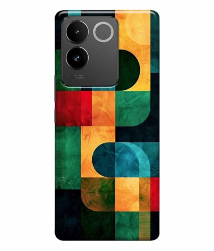 Image of Pattern Colorful Printed Hard Back Case Cover & Compatible for Vivo T2 Pro 5G | IQOO Z7 Pro 5G (Multicolor) - D1812
