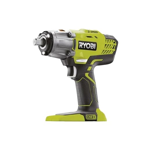 Ryobi R18IW3-0 Trådlös Mutterdragare 18 V, Grön, Silver, Svart