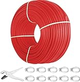 TROPOW PEX Tube 1000FT, PEX A Pipe, Flexible 1/2 Inch PEX Pipe, Easy Installation for Residential Commercial Radiant Floor Heating System