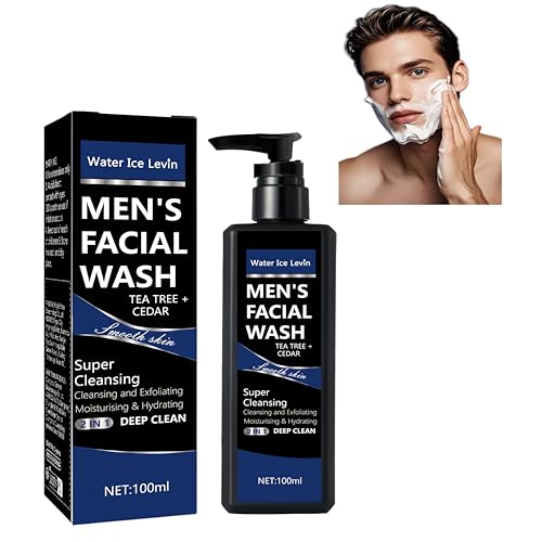 Reinigungsmilch Gesicht FüR MäNner,2-In-1 Cleanser Gesicht,Anti-Akne-Gesichtsreinigung,Tiefenreinigend und Entspannend, Geeignet für die tägliche Pflege und Verbesserung des Hautbilde (1)