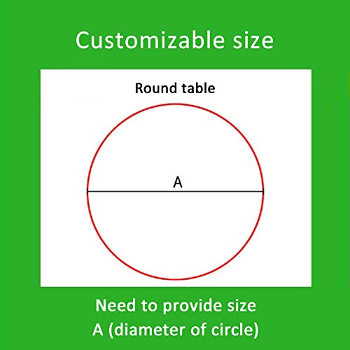 Tapis de sol de bureau transparent en PVC rond anti-rayure de 50 cm - 7