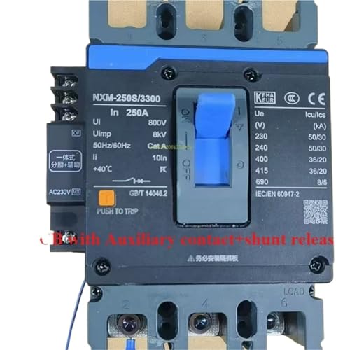 Disjoncteur à boîtier moulé 10A-630A MCCB NXM-630S/3300 3P avec MX OF CE
