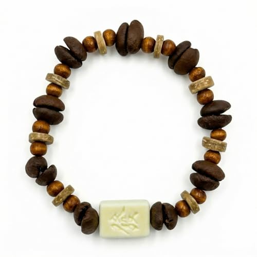 Mahjong Bracelet Jewelry with Real Coffee Bean scented Charm Bracelet