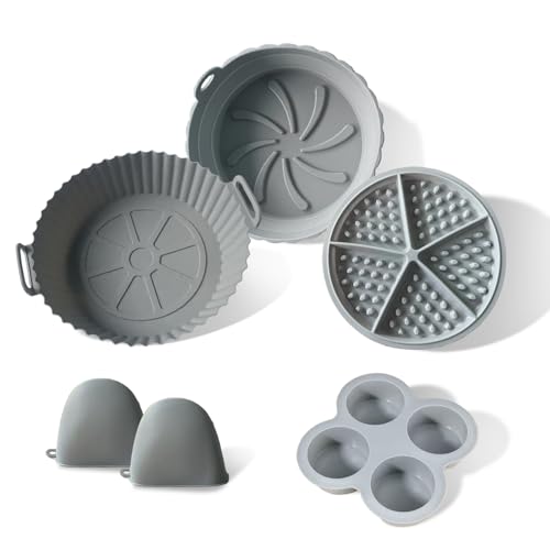 5-Piece Silicone Air Fryer Set with Waffle Mold