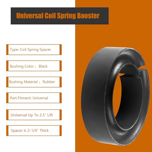 2 Pack Heavy-Duty Round Rubber Coil Spring Spacer Booster for Car Truck,Coil Spring Lift Spacers,Universal Up To 2.5" Lift by WINTOWIN - Image 5