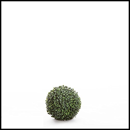 Windowbox 7 Inch Diameter Artificial Boxwood Sphere, Outdoor Rated