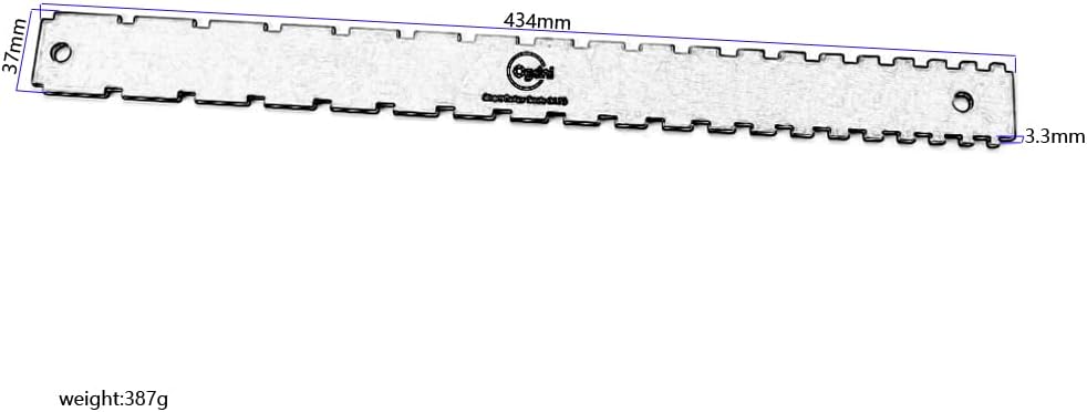 Guitar Neck Notched Straight Edge Guitar Notched Neck Straight Edge Luthiers Tool for Gibson Fender Guitar