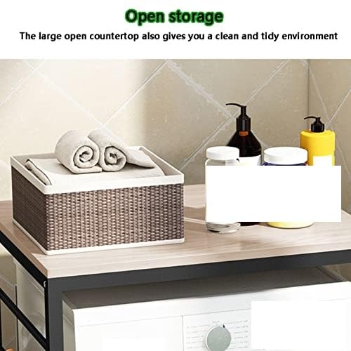 Genérico Estantería apilable para Lavadora y Secadora, sin Perforaciones, de una Sola Capa, para cosméticos, baño y balcón.