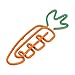 100Pcs Paper Clips Carrot Shaped Metal Bookmark Clips Marking Clips Paperclips Funny Bookmark Paper Clips Cute Fruit Carrot Cartoon Page Binder Clip for Document Files Letters