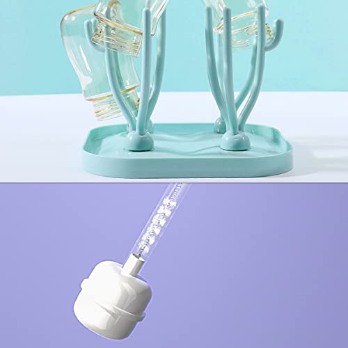 Miniatura 6 de Kiuiom Escurridor Y Cepillo De Biberón De Silicona,Escurre Biberones,Seca Biberones,Kit Viaje Escurridor De Biberon,Limpia Botellas Para Bebé,Botella Tendedero