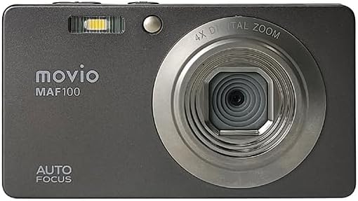 movio MAF100 Compact Digital Camera with Auto Focus Function, 2.7-inch LCD