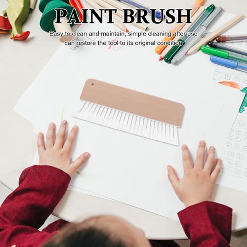 Peine artístico cerdas finas de 25 cm para moldear patrones de cemento decorativo 7