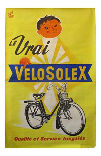  Velo Solex - Poster pubblicitario, formato 50 x 70 cm, carta di lusso 300 g, vendita del file digitale HD possibile consultare (negozio: poster, vintage.FR)
