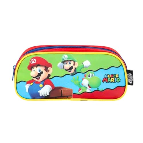 ESTOJO ESC. LUXCEL MARIO BROS VERMELHO