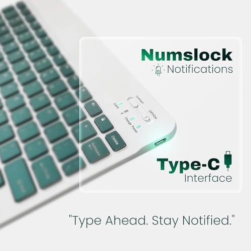 Image of EVM EnClick Wireless Keyboard & Optical Mouse Combo | Bluetooth 5.0 + 2.4GHz Dual Mode, Type-C Rechargeable | 1600 DPI, High Performance Multi-Device | 1 Year Warranty (WLKM & EWLM-360- EnClick)