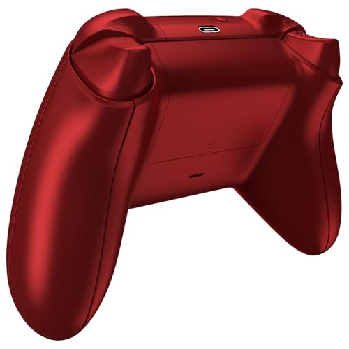 eXtremeRate Carcasa para Xbox Series X S Mando Accesorios Carcasa Completa Protector Placa Trasera Funda Frontal Empuñadura Agarre Botones para Xbox Serie S X Control-No Incluye Mando(Rojo Escarlata) - imagen 6