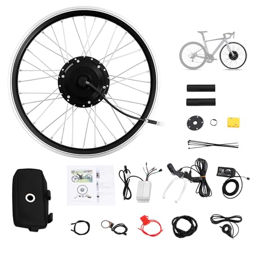 Kit de conversión de bicicleta eléctrica de 20 pulgadas con pantalla LCD, motor delantero de 250 W y 36 V, kit de conversión de bicicleta eléctrica, kit de conversión de bicicleta eléctrica, velocidad