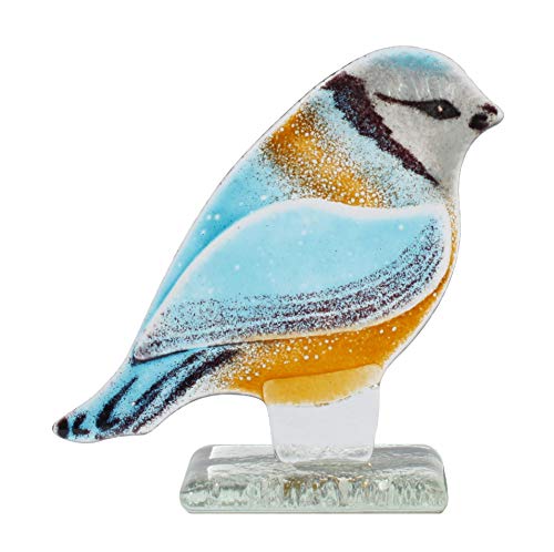 Fused Glass Blue Tit