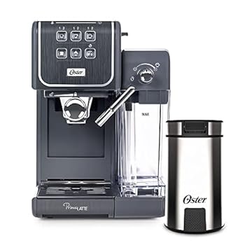 Kit Cafeteira PrimaLatte Touch e Moedor de Café Oster - 220V