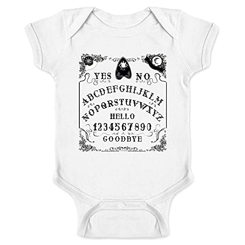 Gothic Spirit Board Planch Infant Baby Boy Girl Bodysuit Infant | White 18M
