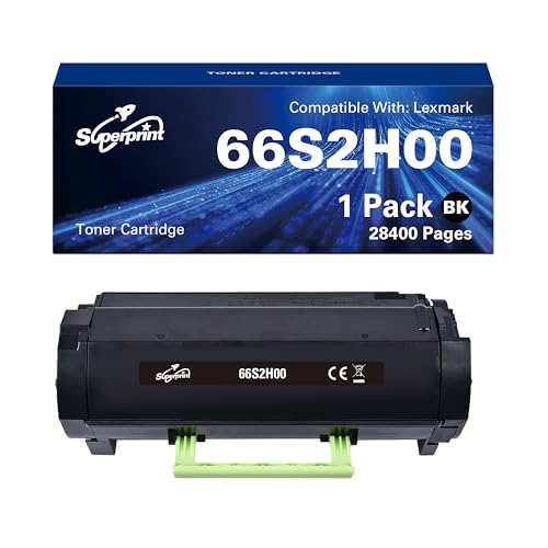 Toner noir compatible Lexmark 66S2H00 haute capacité pour des textes nets sur MX532adwe