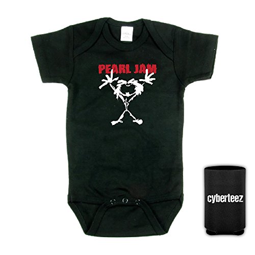 Pearl Jam Stick Man Logo Kids Infant Childrens Onesie + Coolie (12 Mo)
