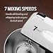 Stand Mixers, 7 Speeds With 3QT Stainless Steel Bowl, Stand and Hand Mixer with Dough Hook, Whisk, Mixing Beater for Baking, Cake, Cookie, Kneading (VL8)