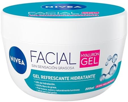 NIVEA Gel Facial Refrescante Cuidado Facial (200 ml) con Ácido Hi...