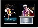 Iga Swiatek Tennisspieler 2025 A4 gedrucktes signiertes Autogramm Foto Display Halterung Poster Geschenk für Tennisfans