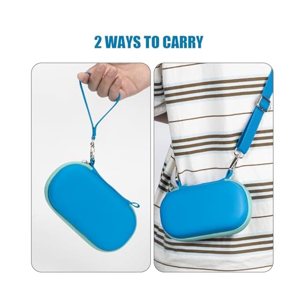 Case for Kids Smart Phone Toys, Fits for Luoba/KOKODI/Luyiilo/Yosfeng/WEOLULI/Joozfee Kids Smartphone, Girls & Boys Cell Phones Case with Adjustable Shoulder Strap for SD Card Cable Accessories - Blue - Image 7