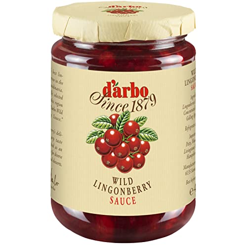 D'arbo Wild Lingonberry Sauce, 400g Jar