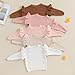 Mubineo Baby Girl Winter Clothes Basic Plain Cute Ruffle Sweater Toddler Kids Pullover Long Sleeve Newborn Sweaters (Cream White, 12-18 Months)