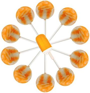 10ct. Orange Creamsicle Cream Swirl Lollipop Bag (Orange Creamsicle)