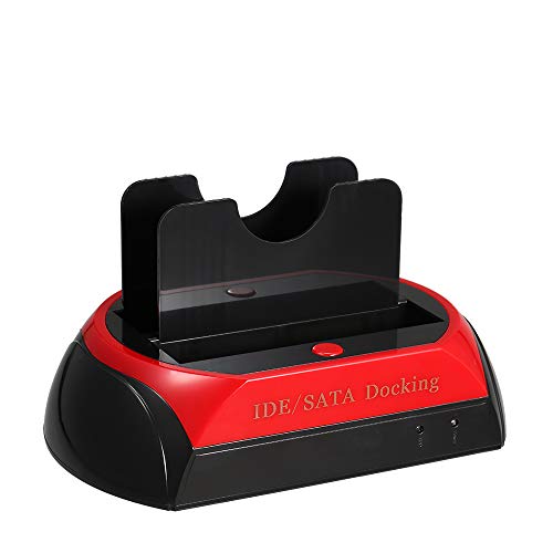 Station d'accueil HDD double baie pour disque dur 2.5 3.5 IDE SATA USB 2.0