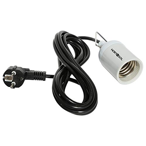 HORTOSOL Portalampada E40 a sospensione con cavo